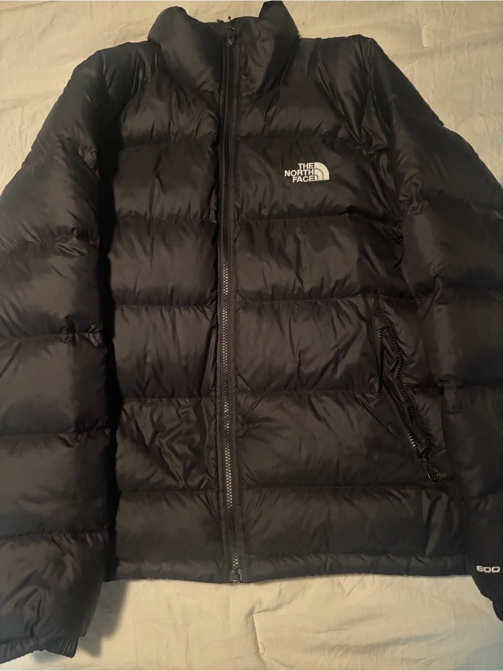 The North Face Black Quilted Jacket with Logo